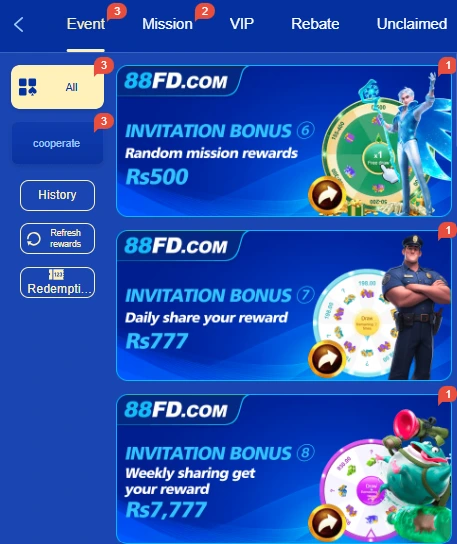 88FD.COM REWARDS